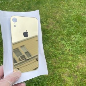 iPhone 8 Back Glass Big Hole Replacement Part  - Gold Mirror